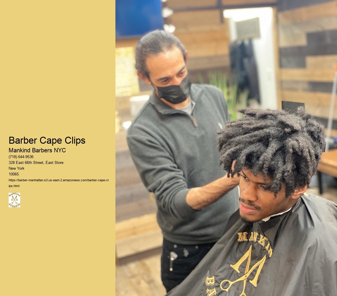 How can barbers maintain and clean their barber cape clips to ensure hygiene and longevity?