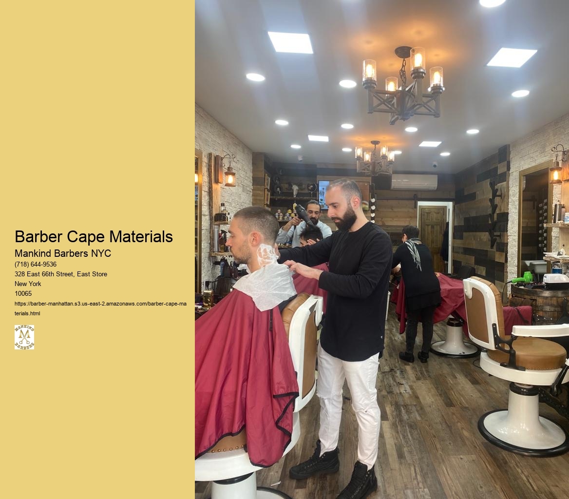 How do different materials affect the overall comfort and breathability of barber capes?