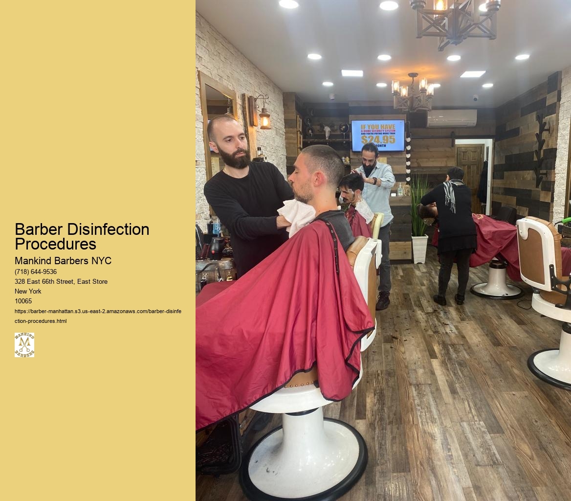 How often should barbershops be deep cleaned and disinfected to maintain a safe and hygienic environment?