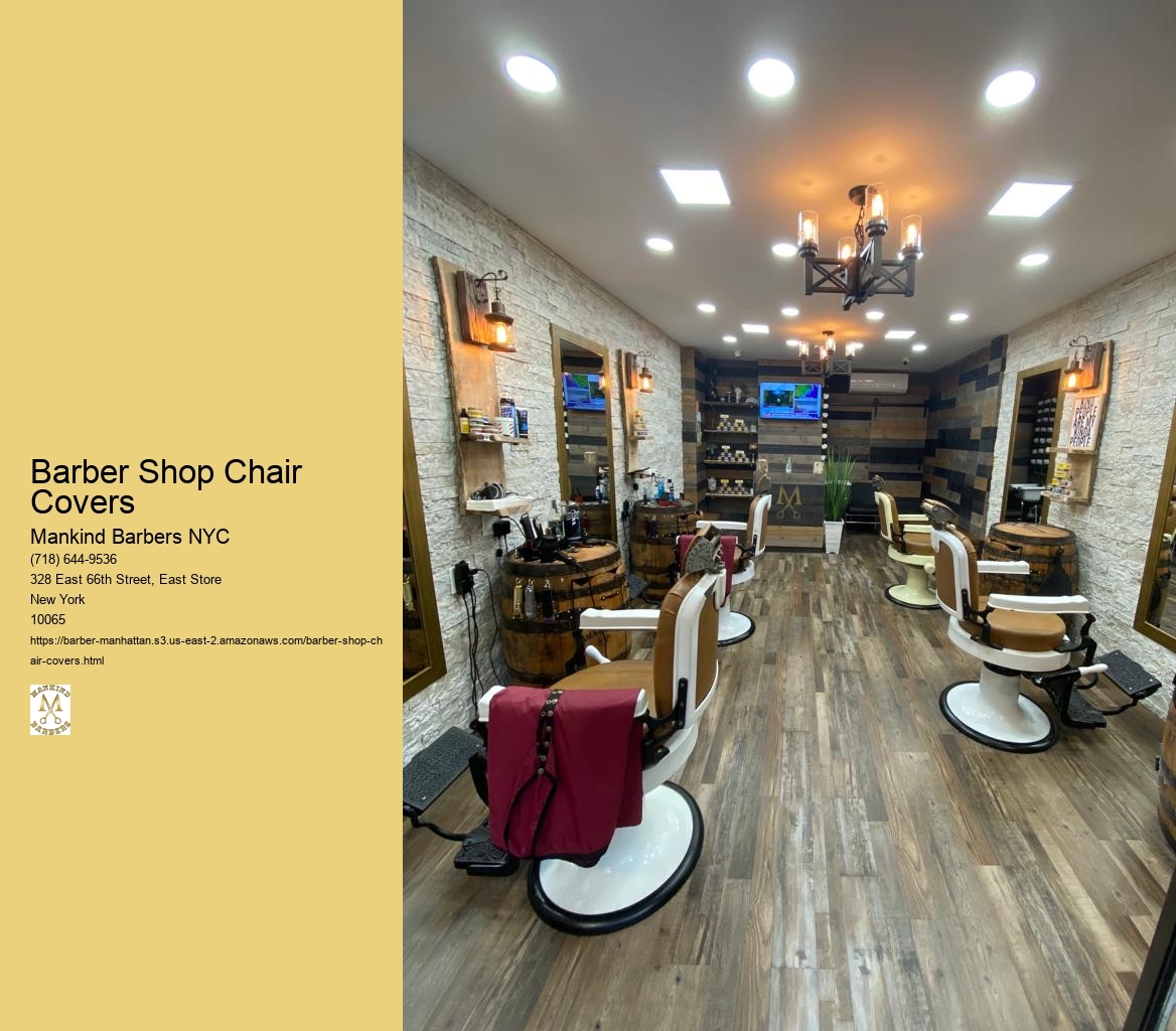 Are there specific considerations for choosing barber shop chair covers that are easy to clean and sanitize between clients?