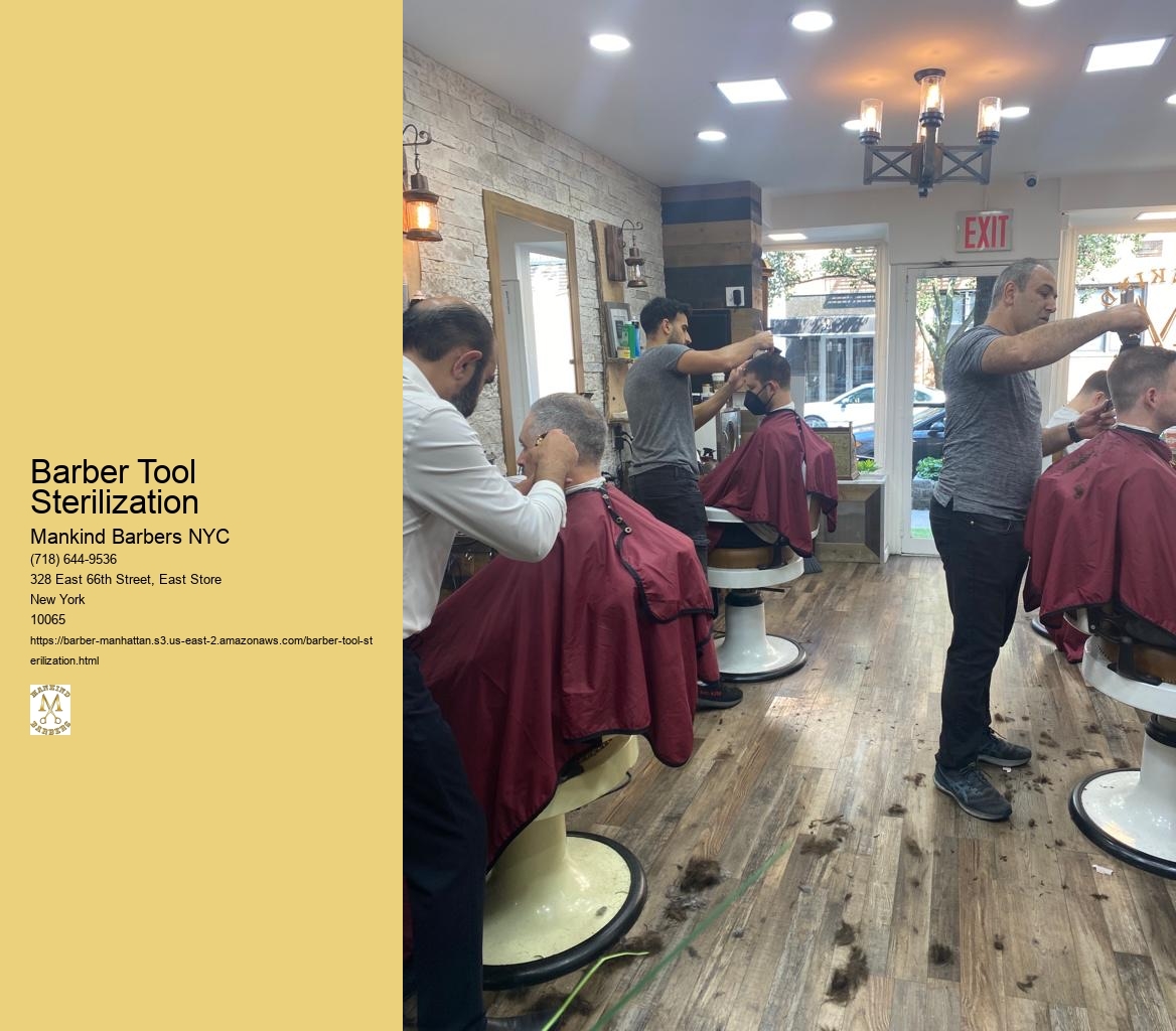 How can barbers effectively communicate their sterilization practices to clients to build trust and confidence in the salon's hygiene standards?